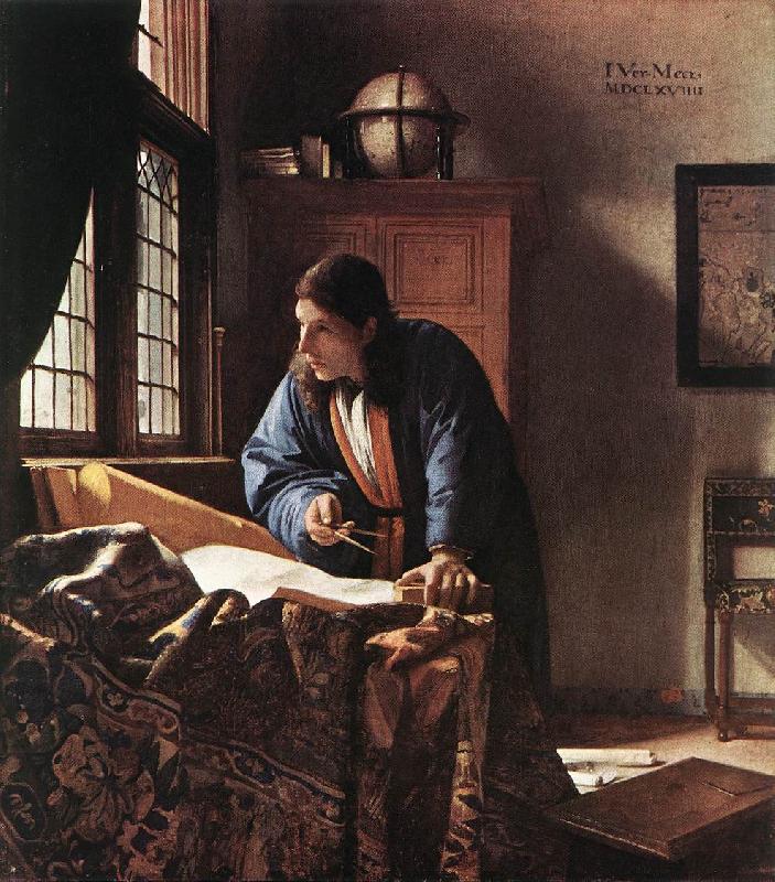 VERMEER VAN DELFT, Jan The Geographer qr